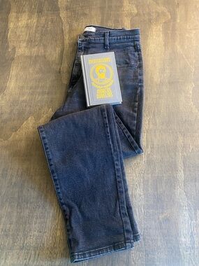 Vibrant Black Straight Leg Jeans